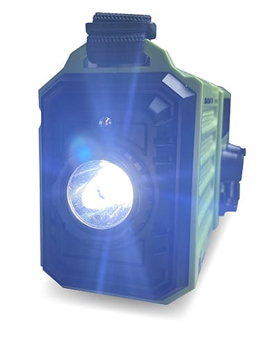 Kurbelradio LED Strahler